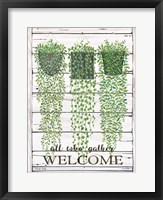 Ivy Welcome All Who Gather Fine Art Print