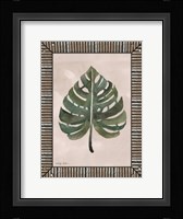 Monstera Leaf Galvanized Fine Art Print