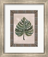 Monstera Leaf Galvanized Fine Art Print