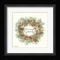 Ocean Waves Shell Wreath Fine Art Print