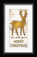 Reindeer Merry Christmas Fine Art Print