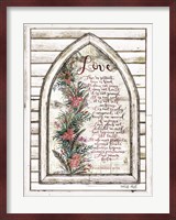 Love is Patient Arch with Flowers Fine Art Print
