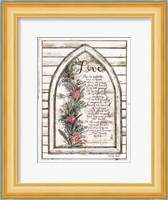 Love is Patient Arch with Flowers Fine Art Print