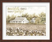 Beautifully Simple Cotton Farm Fine Art Print