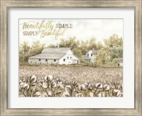 Beautifully Simple Cotton Farm Fine Art Print