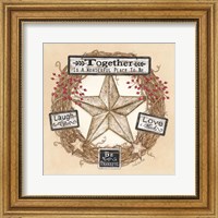 Barn Star Wreath Fine Art Print