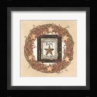Country Bath Wreath Fine Art Print