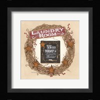 Laundry Room Wreath Fine Art Print