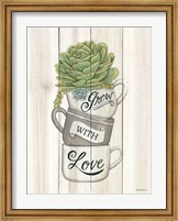 Grow with Love Succulents Fine Art Print