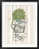 Grow with Love Succulents Fine Art Print