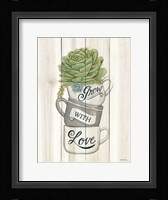 Grow with Love Succulents Fine Art Print