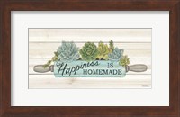 Happiness is Homemade Succulents Fine Art Print