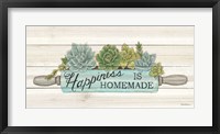 Happiness is Homemade Succulents Fine Art Print