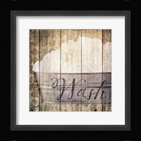 Wash Framed Print