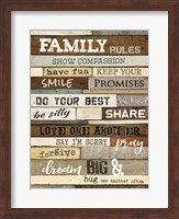 Family Rules Fine Art Print