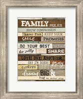 Family Rules Fine Art Print