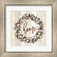 Home Cotton Wreath Fine Art Print