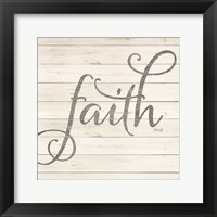 Simple Words - Faith Framed Print
