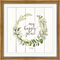 My Happy Place Wreath Fine Art Print