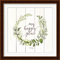 My Happy Place Wreath Fine Art Print