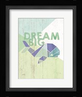 Dream Big Whale Framed Print