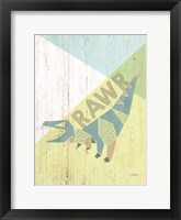 Rawr Dinosaur Framed Print