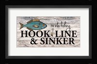 Hook, Line & Sinker Framed Print