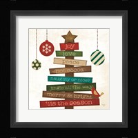 Christmas Tree Sentiments Fine Art Print