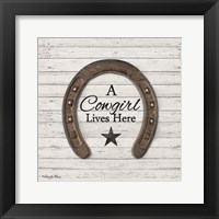 A Cowgirl Lives Here Fine Art Print