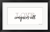 Love Conquers All Framed Print