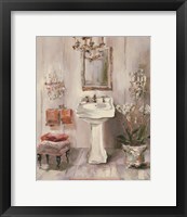 French Bath III Gray and Blush Fine Art Print