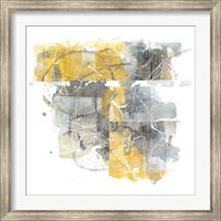Moving in and Out of Traffic II Yellow Grey Fine Art Print