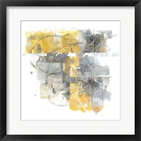 Moving in and Out of Traffic II Yellow Grey Fine Art Print