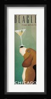 Beagle Martini v2 Fine Art Print