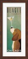 Beagle Martini v2 Fine Art Print