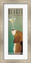Beagle Martini v2 Fine Art Print