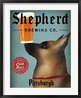 German Shepherd Brewing Co Pittsburgh Black Fine Art Print