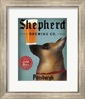 German Shepherd Brewing Co Pittsburgh Black Fine Art Print