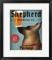 German Shepherd Brewing Co Pittsburgh Black Framed Print