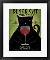 Black Cat Winery Salem Framed Print