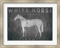 White Horse with Words Fine Art Print