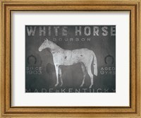 White Horse with Words Fine Art Print