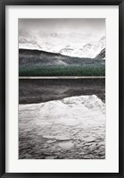 Waterfowl Lake Panel I BW with Color Fine Art Print
