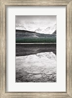 Waterfowl Lake Panel I BW with Color Fine Art Print
