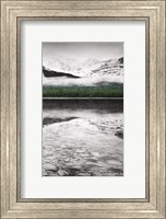Waterfowl Lake Panel III BW with Color Fine Art Print
