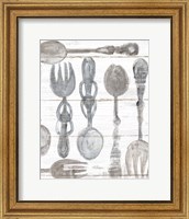 Spoons and Forks III Neutral Fine Art Print