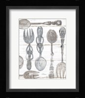 Spoons and Forks III Neutral Fine Art Print