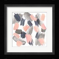 Grey Pink Mist II Framed Print