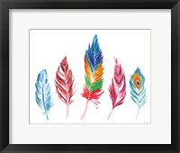 Rainbow Feathers IV Fine Art Print