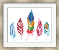 Rainbow Feathers IV Fine Art Print